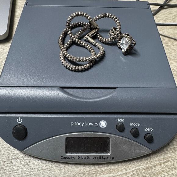 Vintage Silpada 925 Sterling Silver Necklace Uptown Pendant Ring Earrings Set - Picture 6 of 11